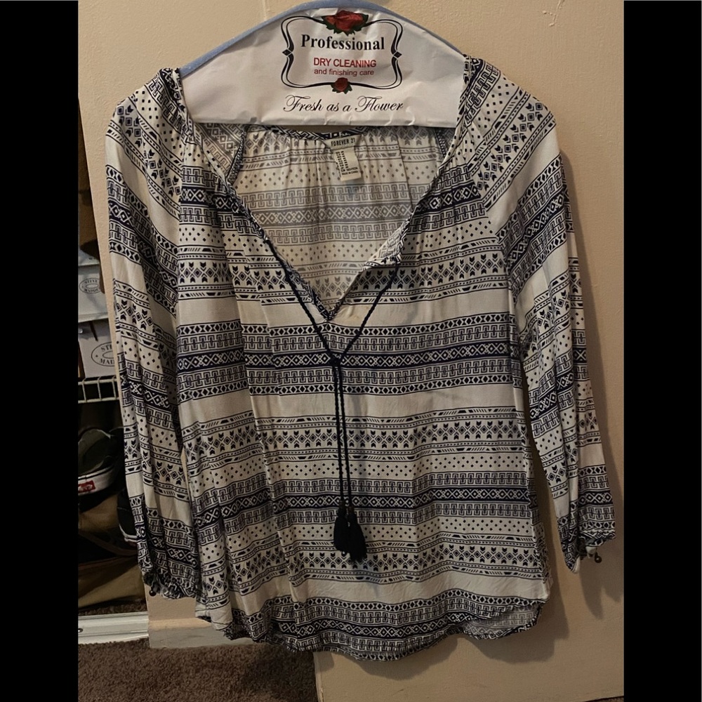 Blue, long sleeve, forever 21